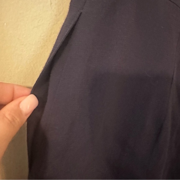 Anthropologie Girls from savoy navy straight pleated skirt size 8 Office Uniform - Picture 11 of 13